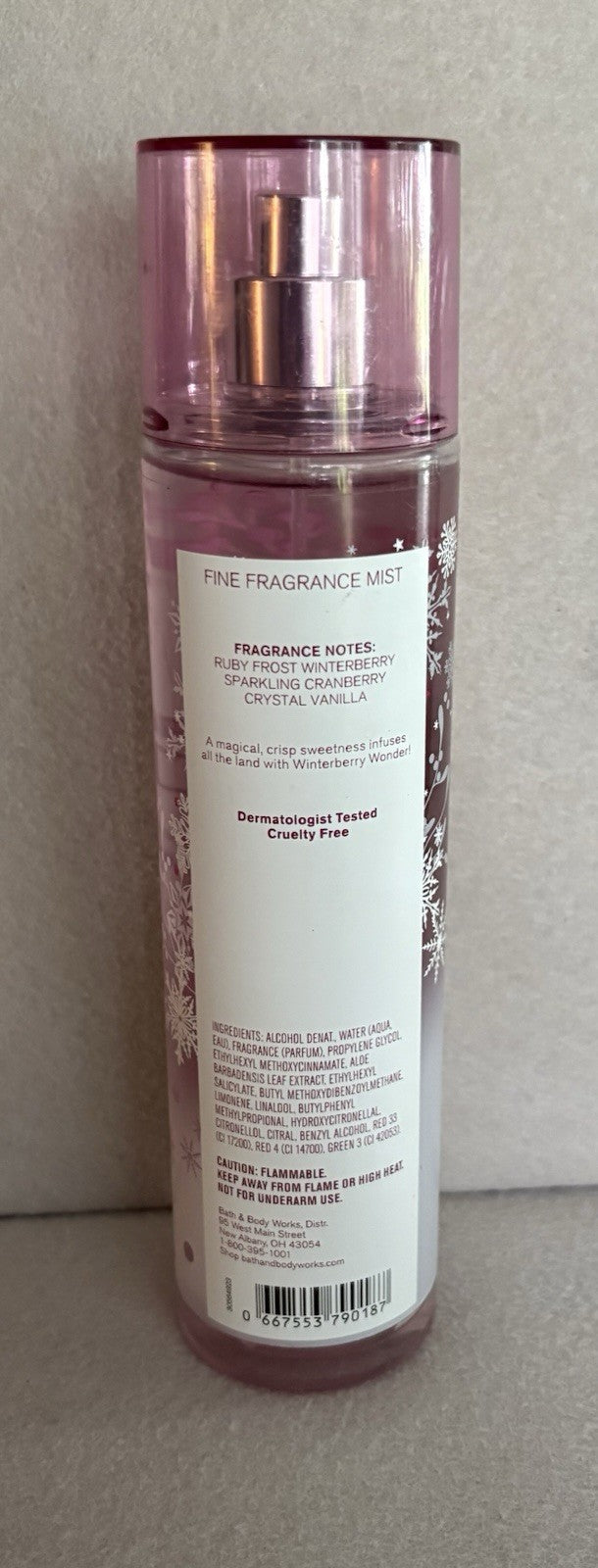 Winterberry Wonder Fine Fragrance Mist - 8oz Body Spray, Discontinued