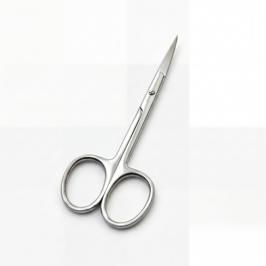 Small Curved Cuticle Nail Scissors - Manicure Nail Art Shears 3.5"