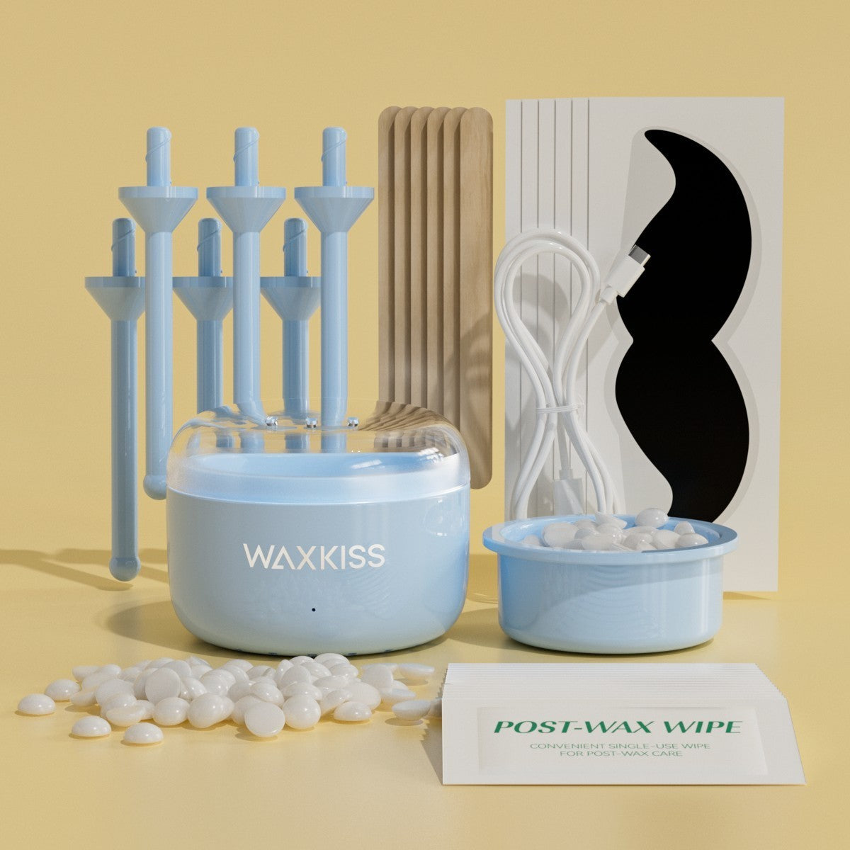 Portable Nose and Ear Wax Removal Kit with Wax Warmer and Accessories