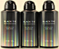 Bath & Body Works Black Tie Deodorizing Body Spray for Men 3.7oz - Pack of 3