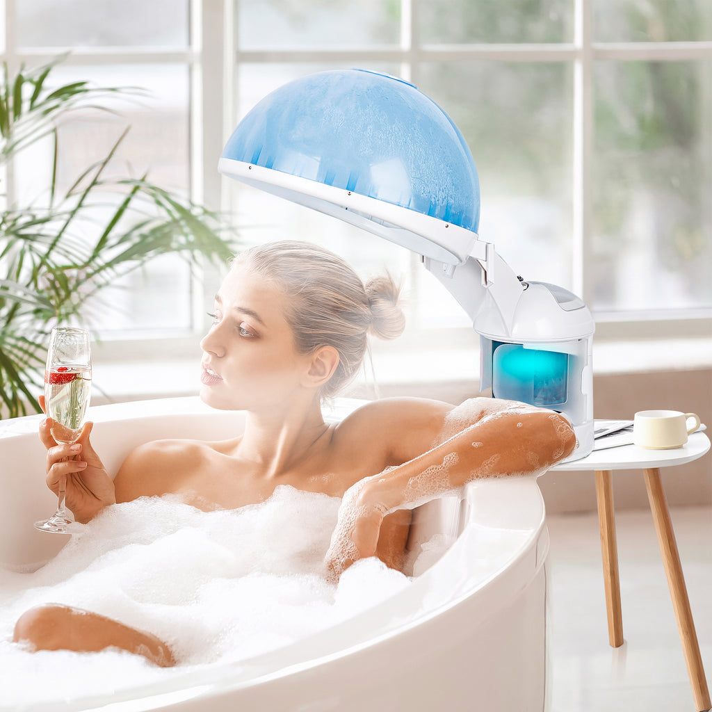 Mini 2-in-1 Facial and Hair Steamer - Desk Top Ozone Skin & Hair Care Machine
