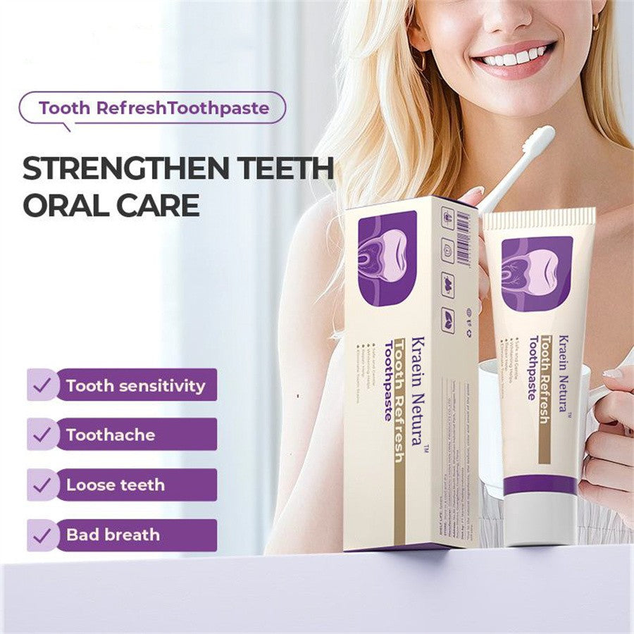 Natural Toothpaste for Sensitive Teeth & Oral Care 5 Pack - Whitening & Fresh Breath