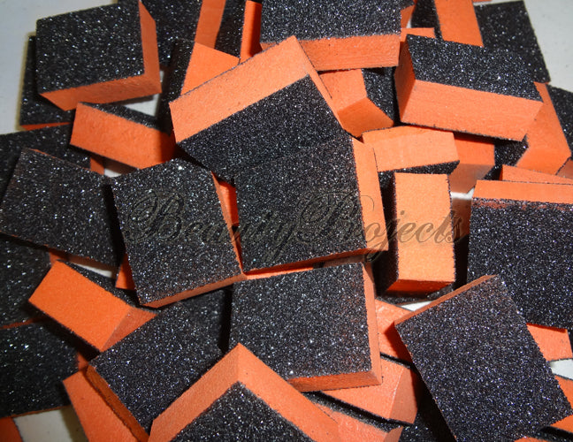 40pcs Black Grit Disposable Buffer Blocks for Pedicures and Salon Use