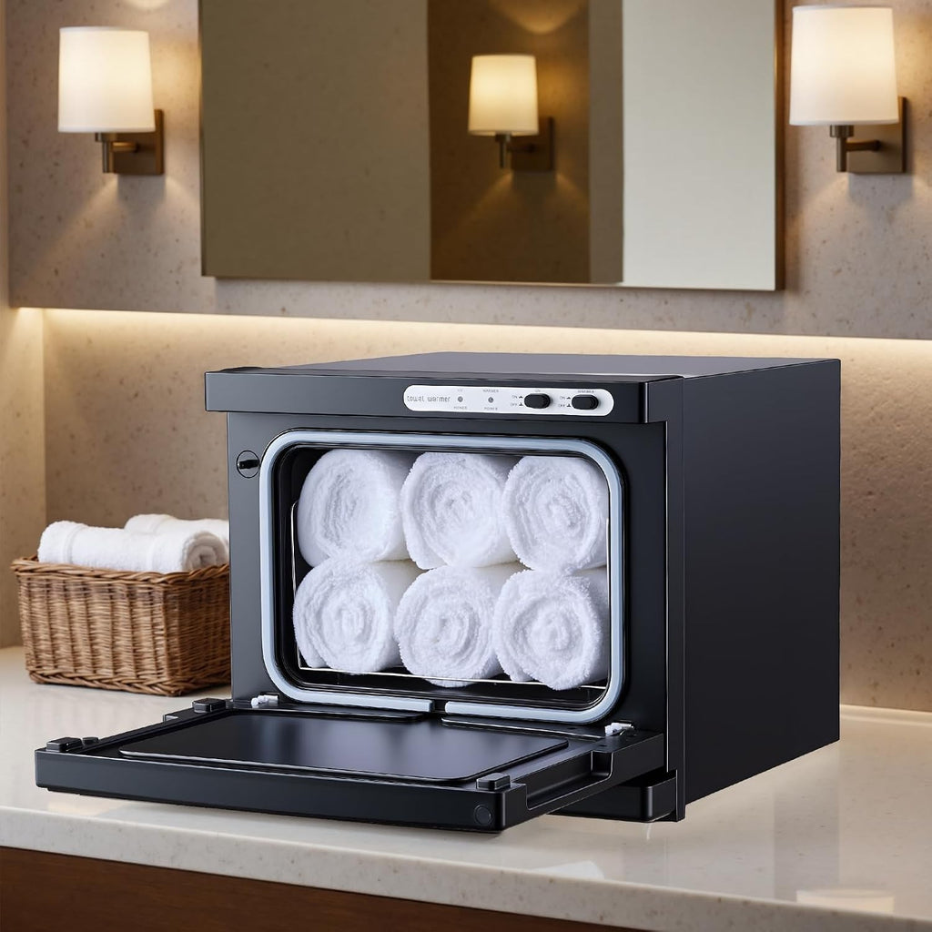 Small Towel Warmer Cabinet 8L with Stainless Steel & Clip for Spa Salon