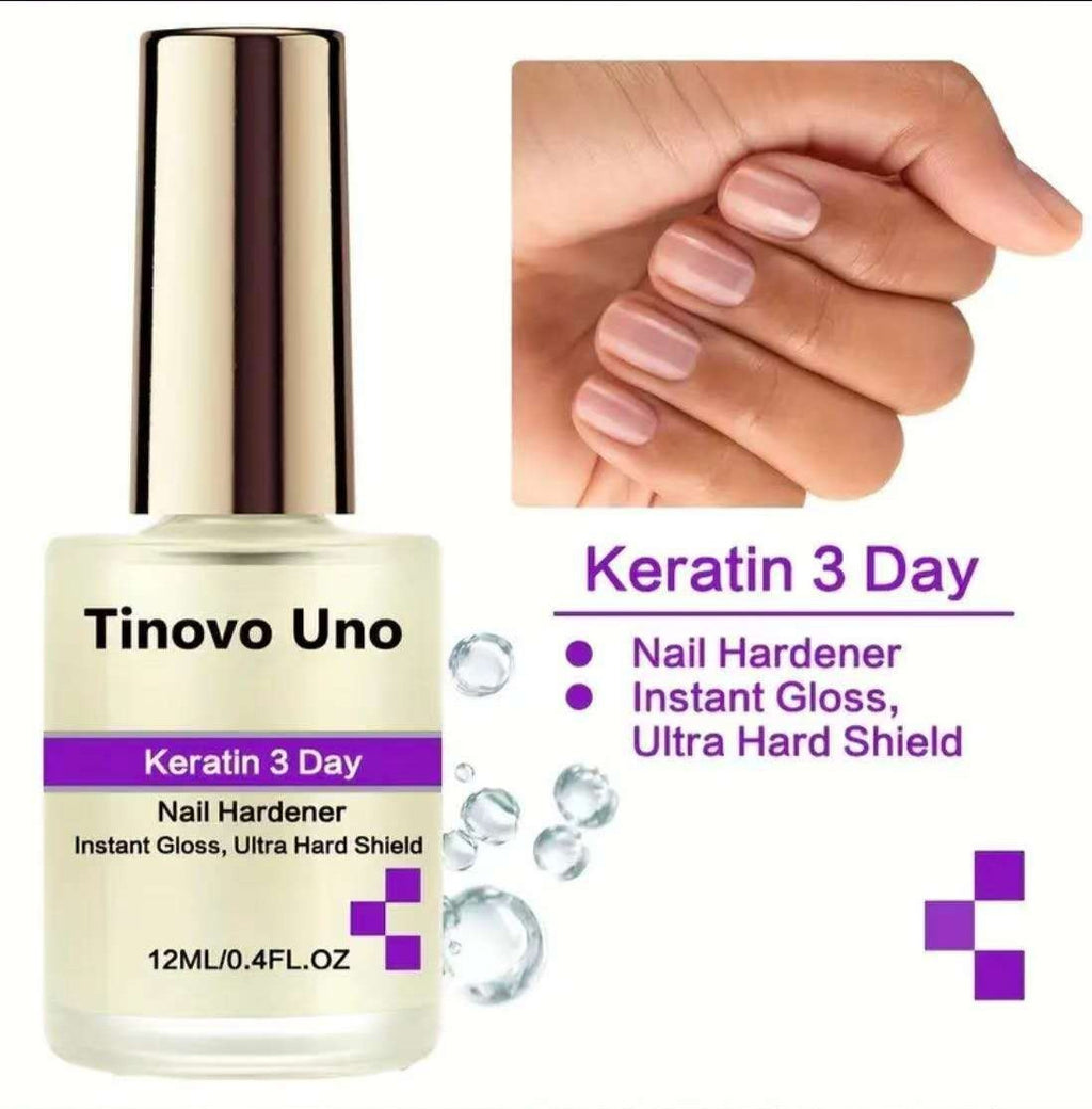 Tinovo Uno Keratin 3 Day Nail Growth & Hardener - Instant Gloss Strengthener