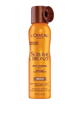 Self Tanning Mist - Medium to Natural Spray Tan for Glowing Skin 4.6 oz