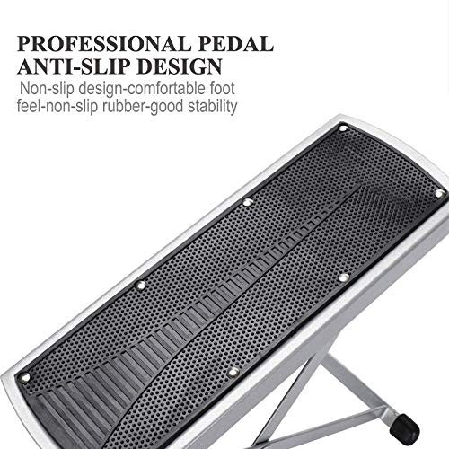 Adjustable Pedicure Foot Stand with Toe Separator - Foldable, Non-Slip Black