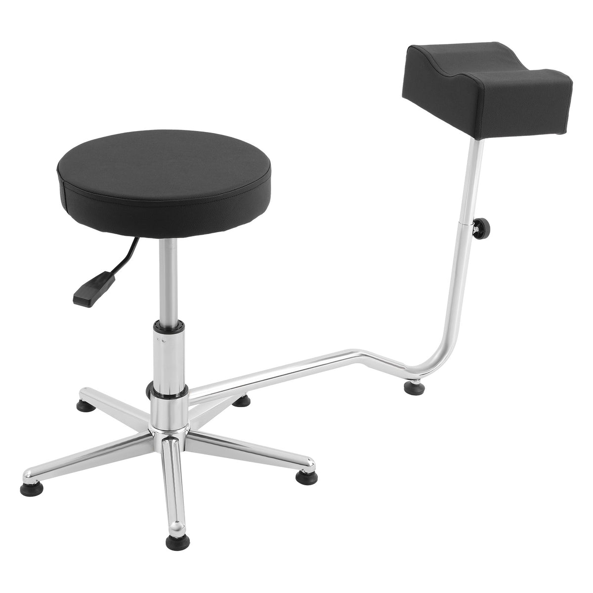 Adjustable Pedicure & Manicure Footrest Stool for Nail Techs & Home Use