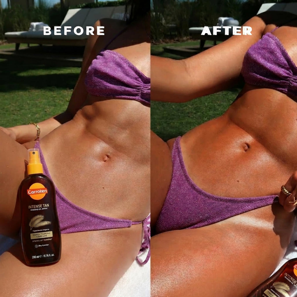 Tanning Oil Spray with Vitamin E & Carrot - Deep, Radiant Sun-Kissed Glow