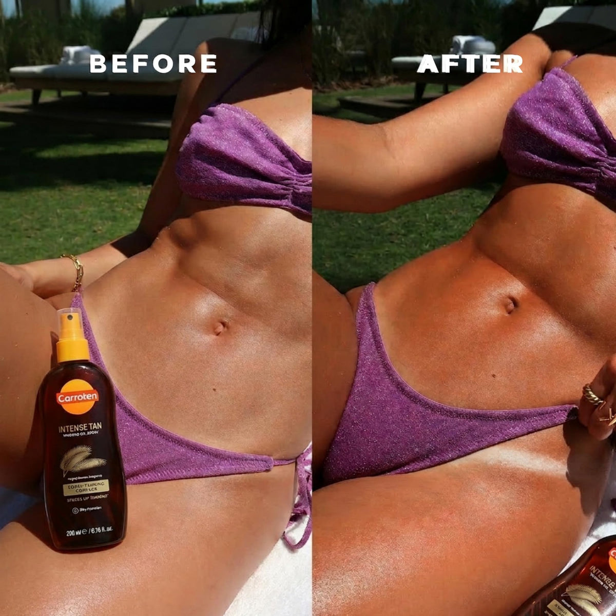 Tanning Oil Spray with Vitamin E & Carrot - Deep, Radiant Sun-Kissed Glow