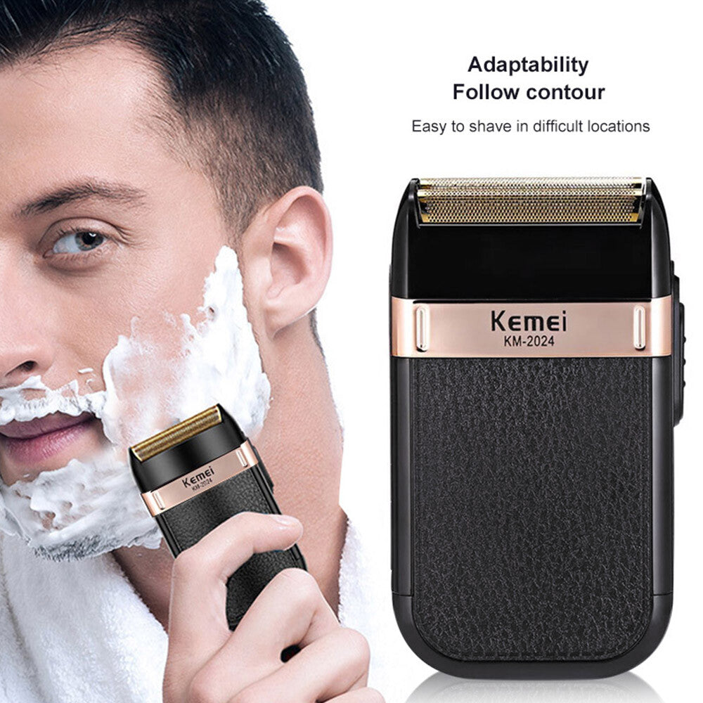 Rechargeable Electric Beard Trimmer and Shaver for Men - Cordless Bald Razor