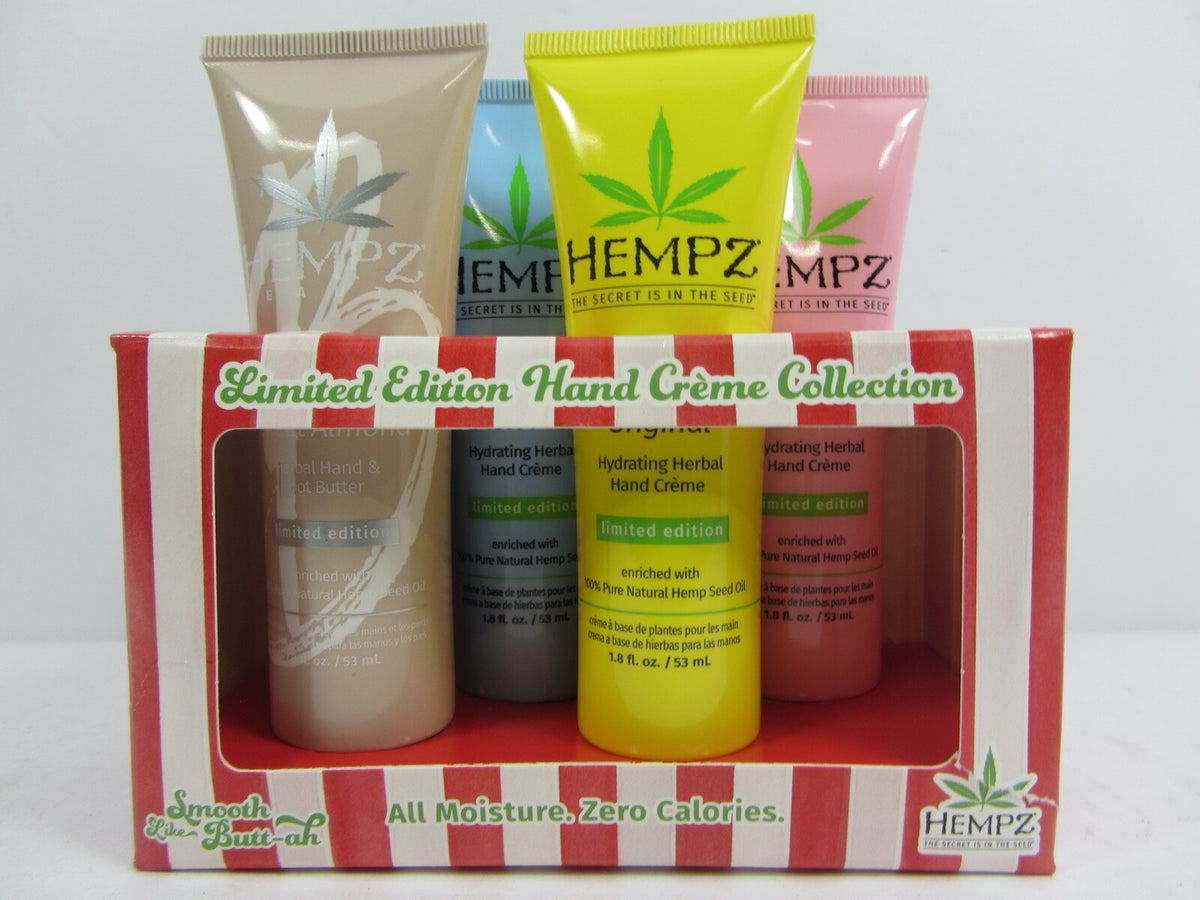 Hydrating Herbal Hand & Foot Cream Set - 4 Scents by Hempz, 1.8 oz Each