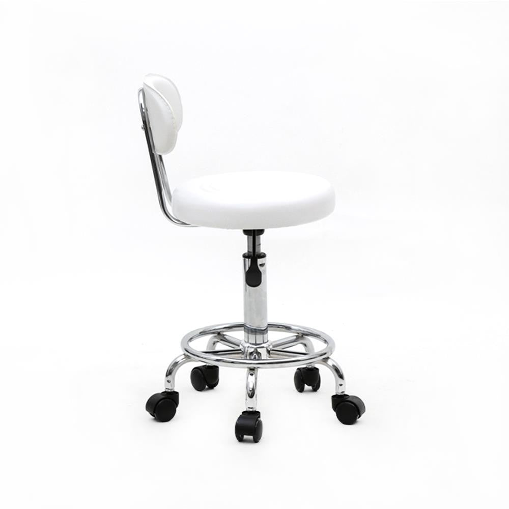 Adjustable Hydraulic Swivel Salon Stool Chair with Backrest for Barber Spa