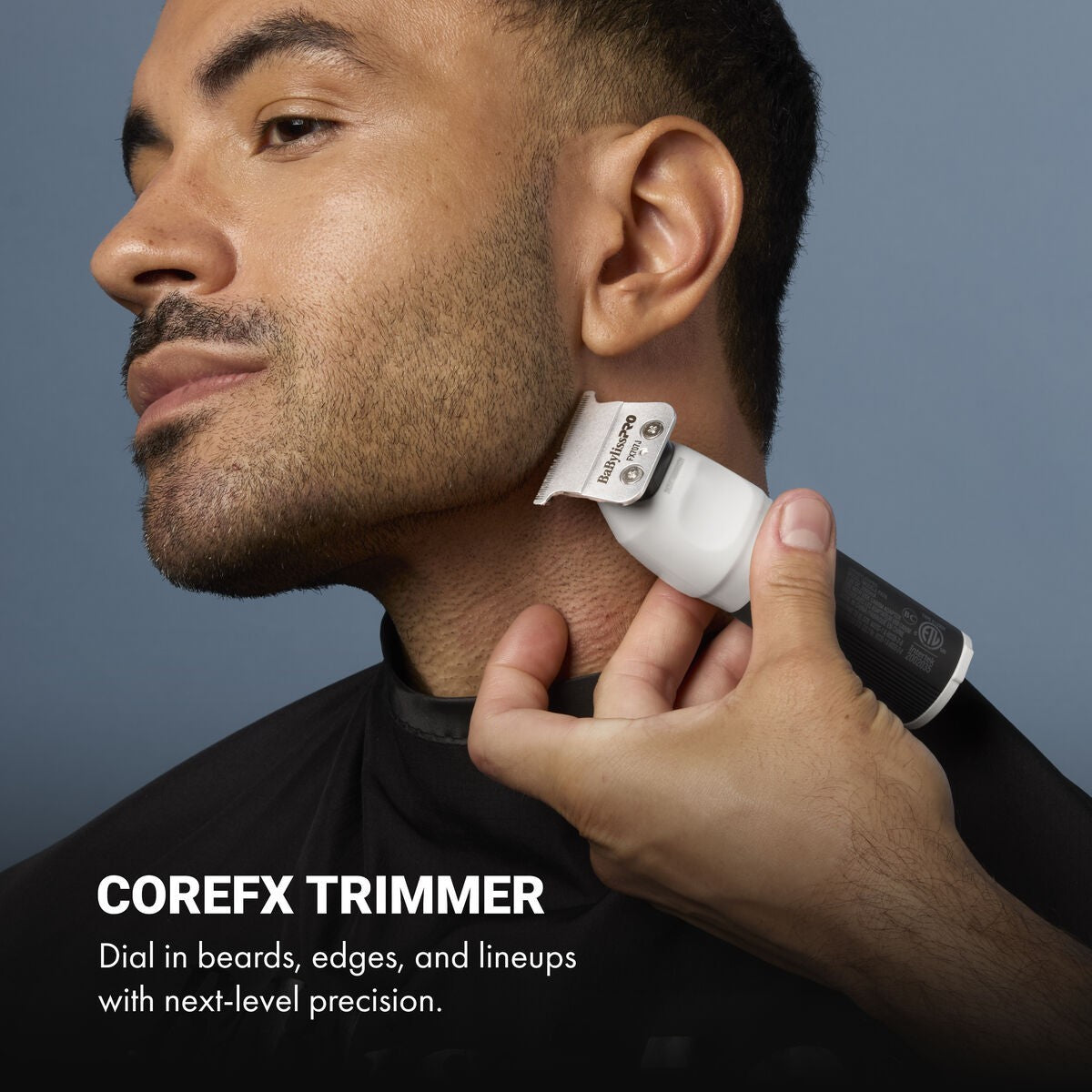 Professional Cordless Outliner Trimmer for Beard & Lineup - Stainless Steel Blade
