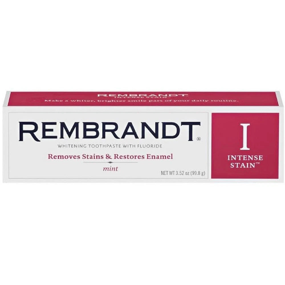 Rembrandt Intense Stain Whitening Toothpaste 2 Pack - Mint, 3.5 oz