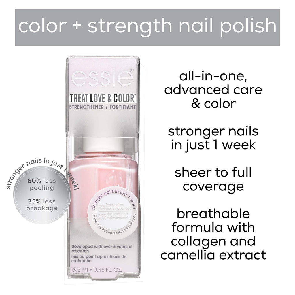 Essie Nail Strengthener & Color Treatment for Normal to Dry Nails - Pinked