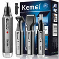 4-in-1 Rechargeable Beard Nose Ear Hair Trimmer Set - Waterproof