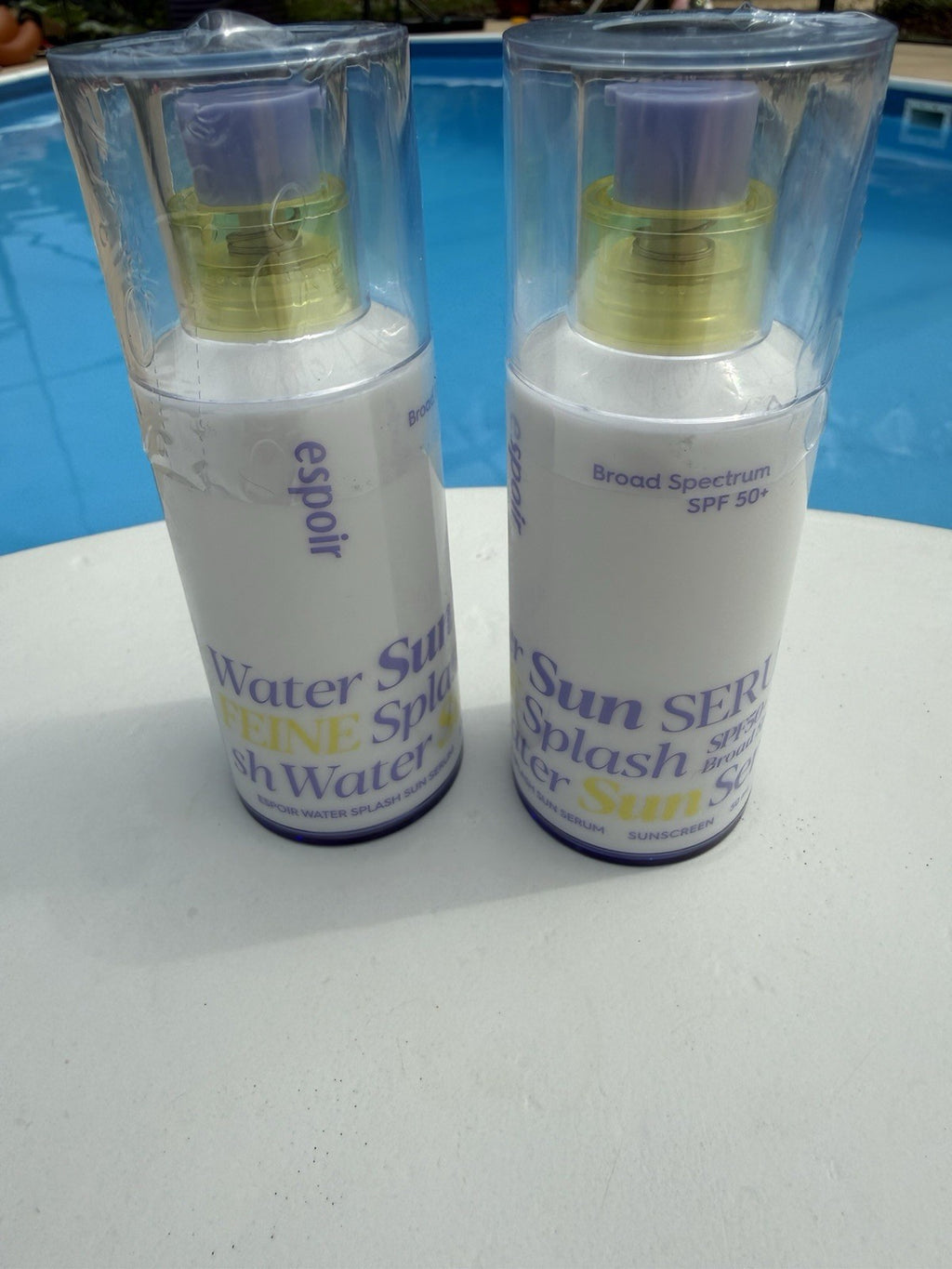 Espoir Water Splash Sun Serum SPF 50 Sunscreen 1.69 fl oz 2-Pack - No Box