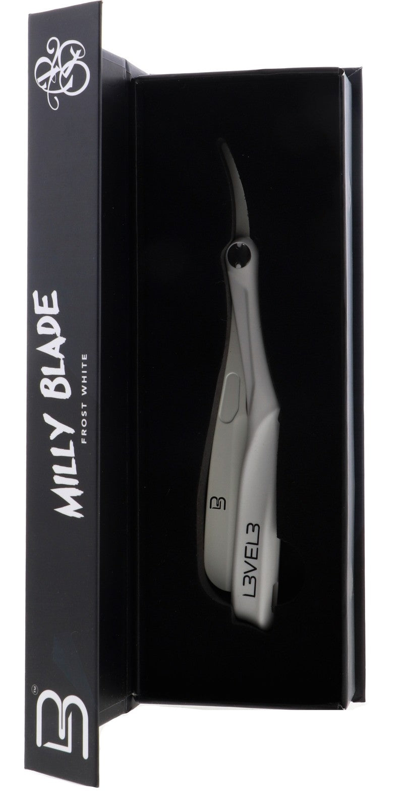 Level 3 Milly Clutch Razor Holder - Frost White Bathroom Organizer