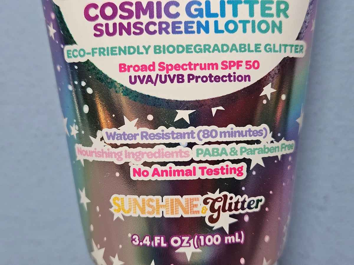 Sparkling Marshmallow Scented Glitter Sunscreen SPF 50 - Sea Star