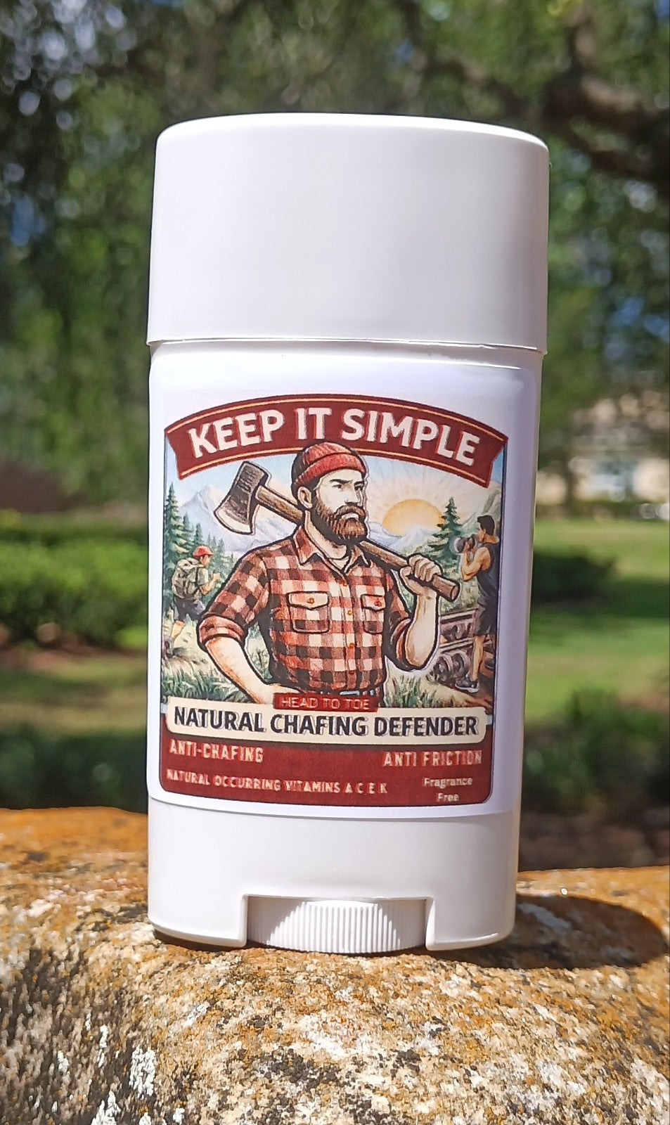 Natural Anti-Chafe Stick for All Body Areas - Friction & Skin Irritation Prevention