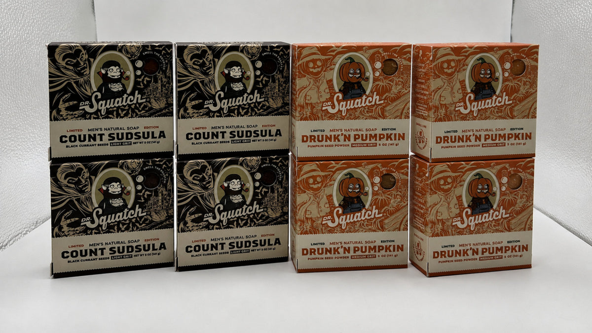 Set of 8 Limited Edition Dr. Squatch Soap Bars - Variety Pack
