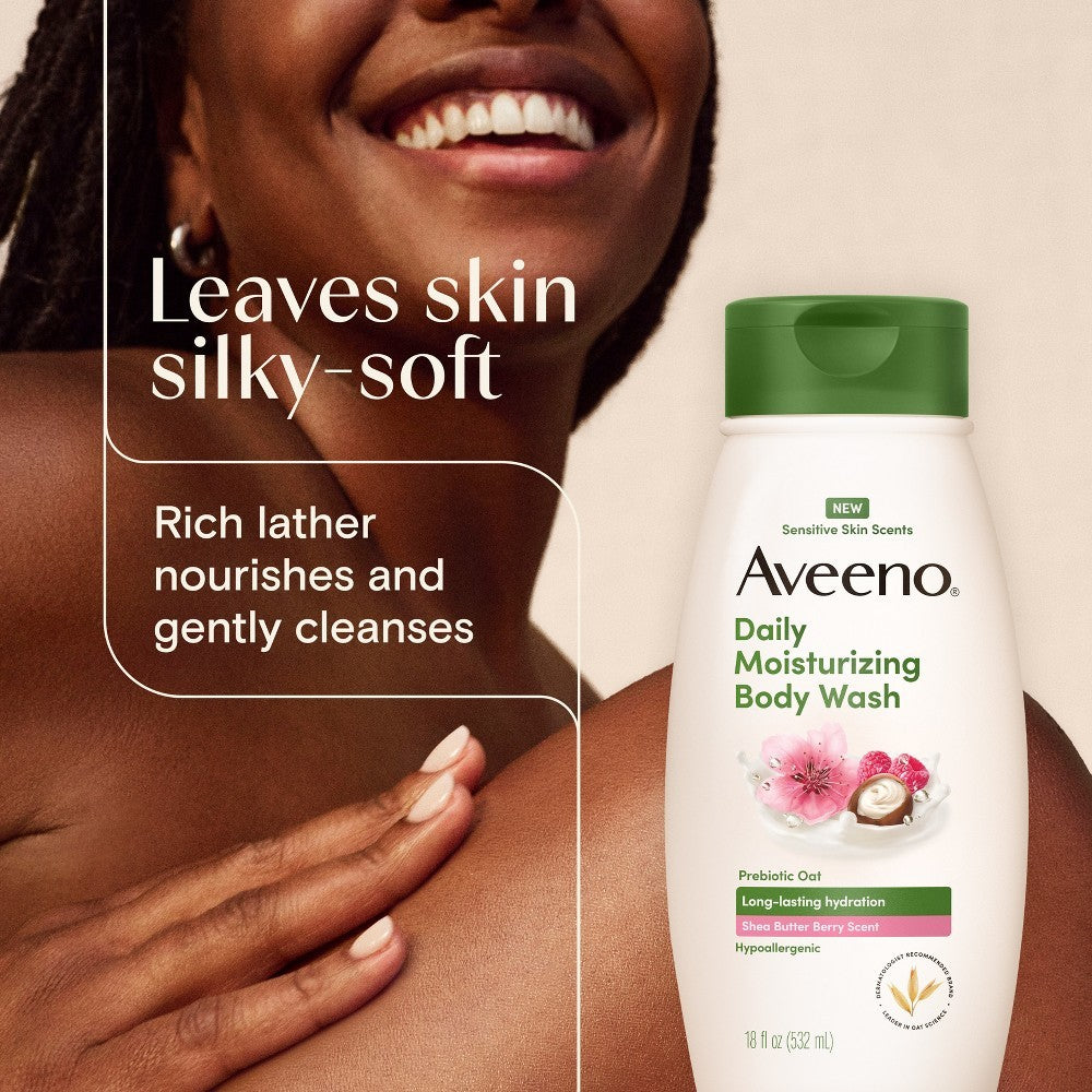 Hypoallergenic Shea Butter Berry Body Wash - 18 fl oz 2-Pack