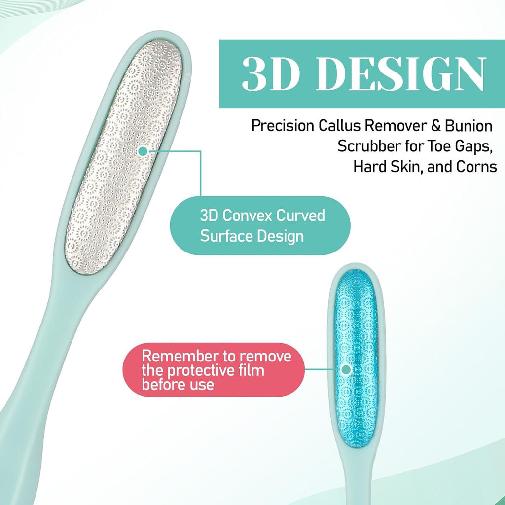 Mini Foot Callus Remover Set | Precise Toe & Bunion Scrapers, 2 Pack