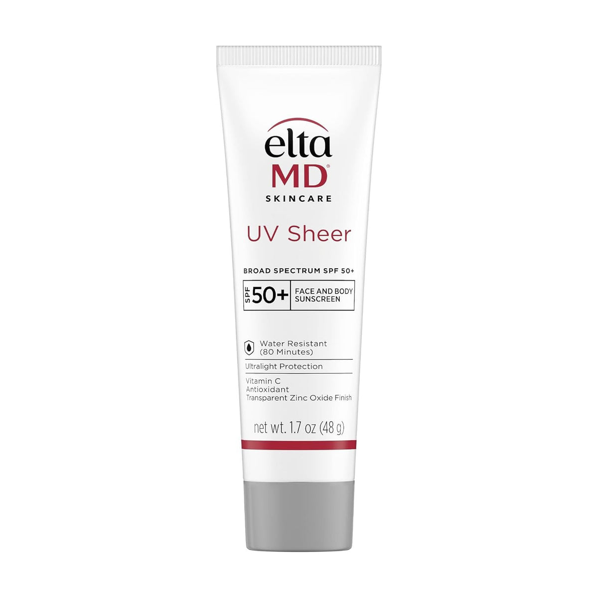 EltaMD UV Sheer SPF 50+ Sunscreen 50ml Hydrating, Water-Resistant Sun Protection