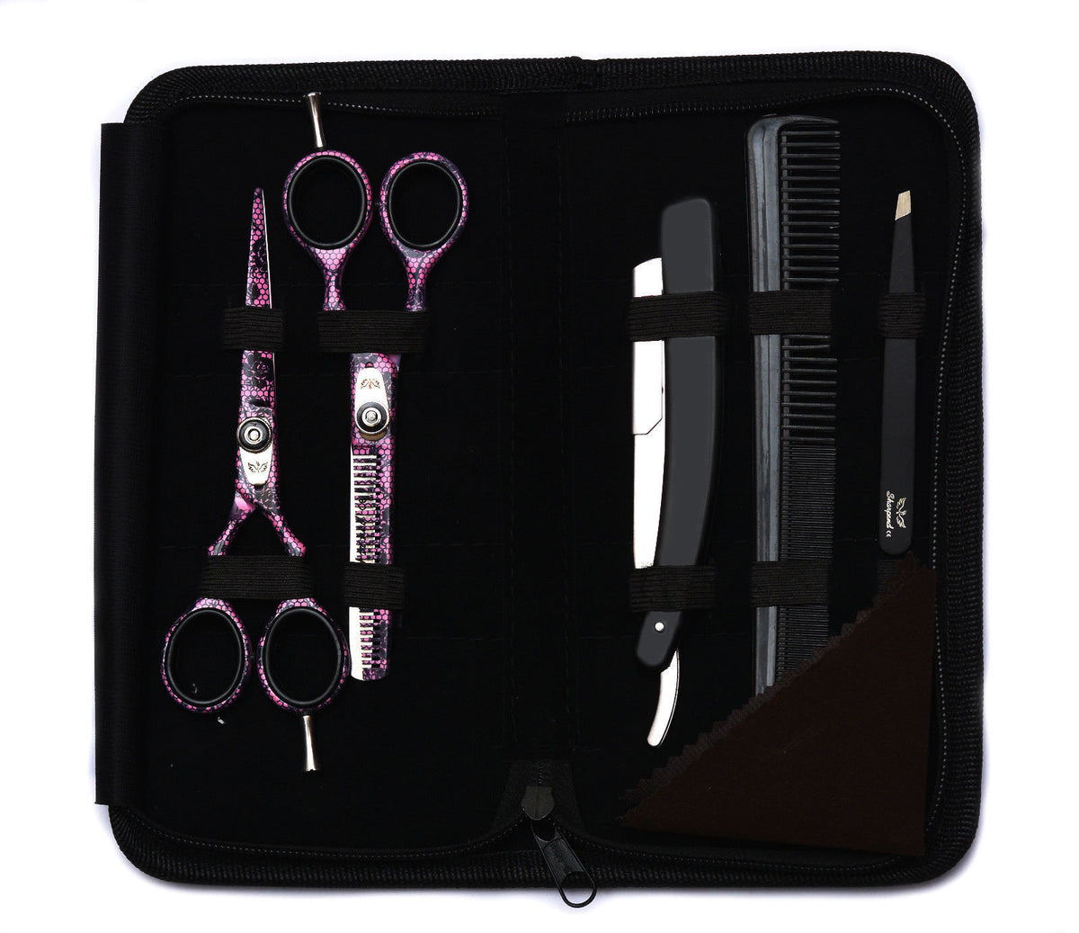 Professional Hairdressing Thinning & Cutting Scissors Set 5.5" with Case