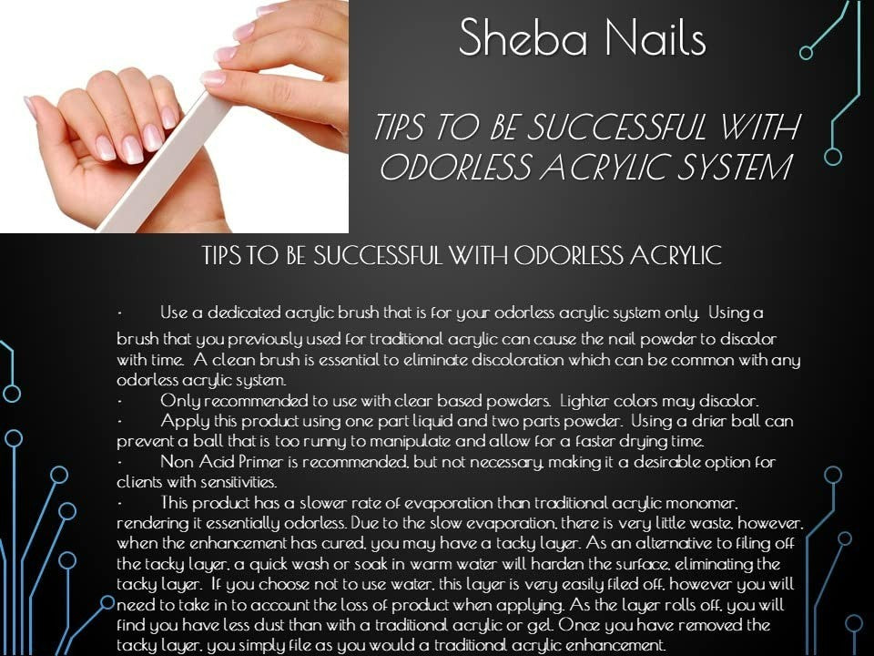 Odorless Acrylic Nail Kit for Nail Technician Exams - Easy Application