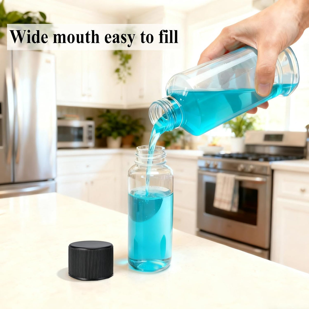 Travel Bottles for Toiletries 3.4oz Leak-Proof TSA-Approved Liquid Containers