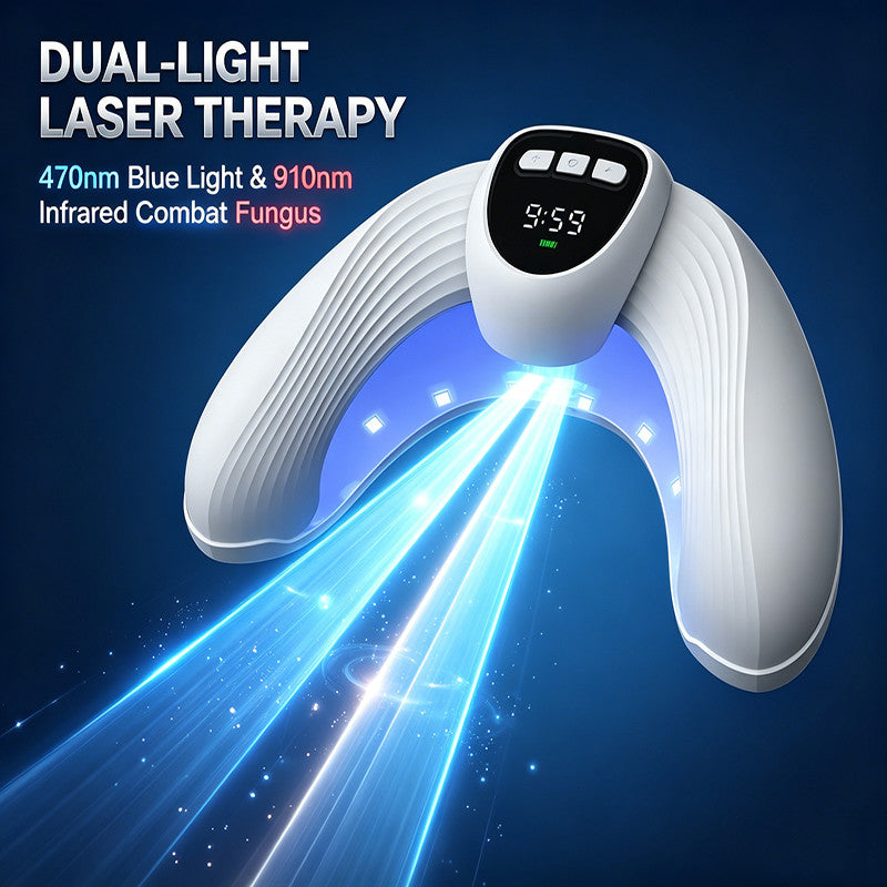 LED Nail Fungus Treatment Lamp with Infrared & Blue Light for Nail Care