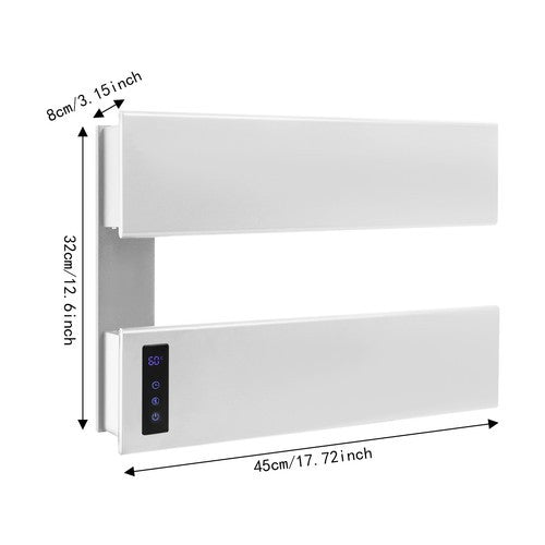 Electric Wall-Mounted Towel Warmer with Adjustable Temperature & Timer