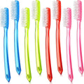 Extra Hard Adult Toothbrush Bulk Set with Long Bristles - Large Size, Firm Cleaning