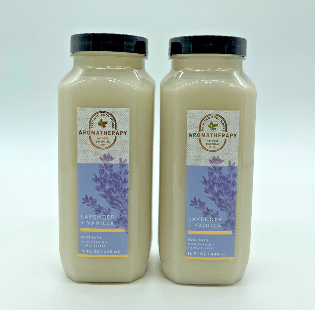 Lavender Vanilla Sleep Bath Bubble Set - Luxurious 2 Pack 15oz