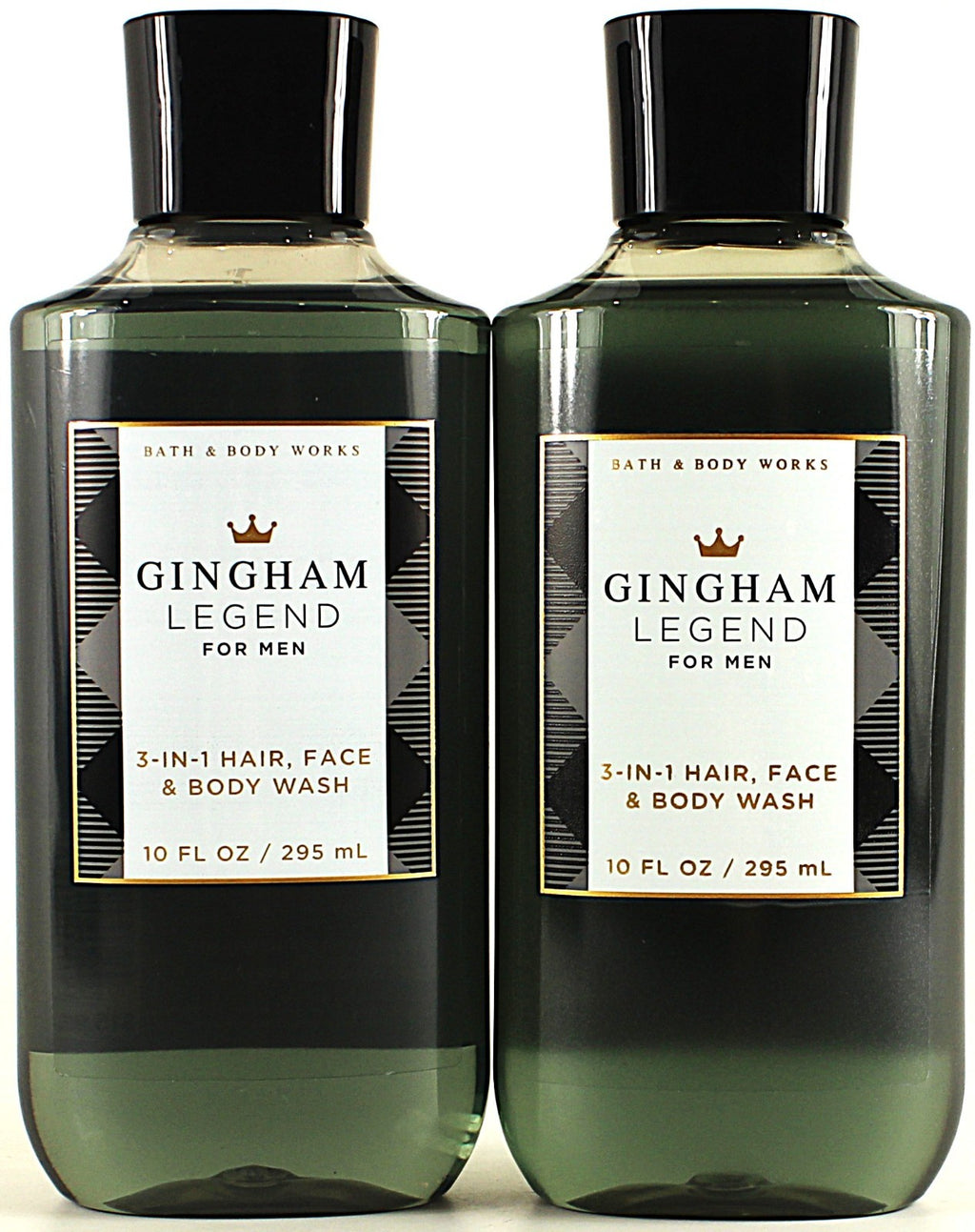 Men's Gingham Legend Body Wash & Face & Hair Shampoo 10oz - Pack of 2
