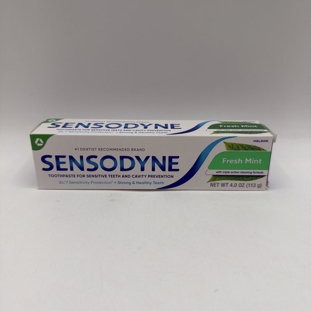 Sensodyne Fresh Mint Toothpaste 4oz - 4 Pack for Sensitive Teeth