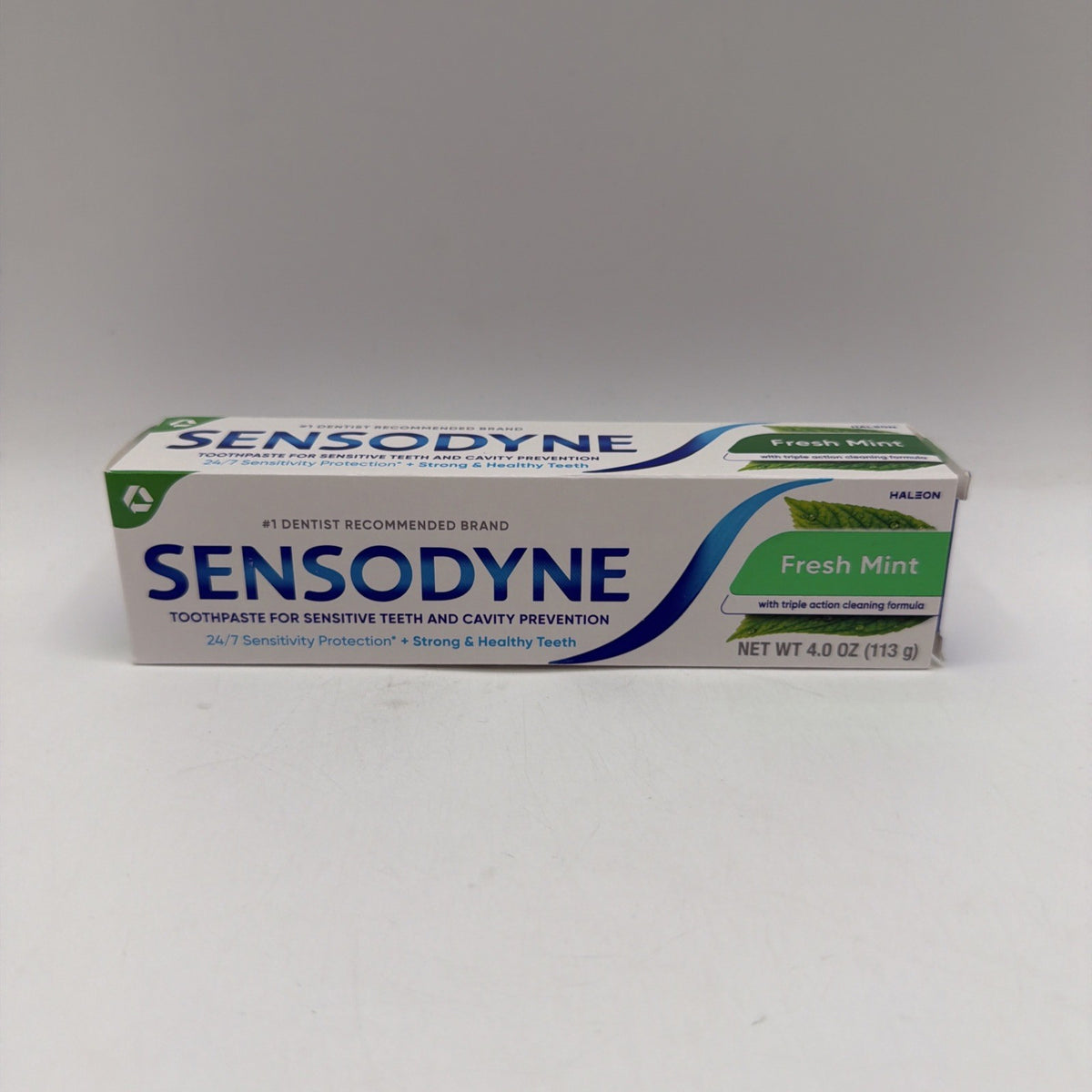 Sensodyne Fresh Mint Toothpaste 4oz - 4 Pack for Sensitive Teeth