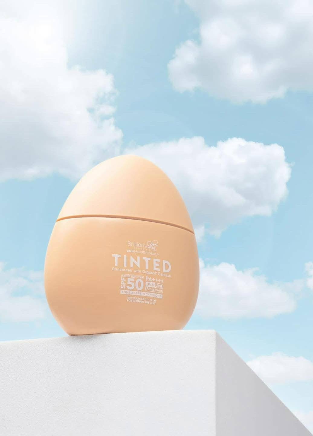 Tinted Sunscreen SPF 50 PA++++ with Orgasol for All-Day Glow & Protection