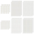 Self-Adhesive Pearl Stickers Set - Multiple Sizes for Crafts & Makeup
