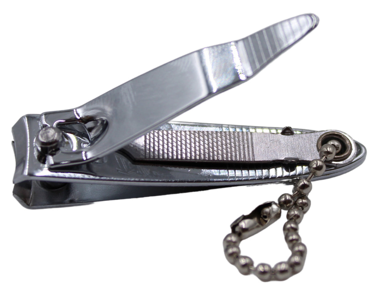 Professional Stainless Steel Nail Clippers with Built-in File & Cleaner
