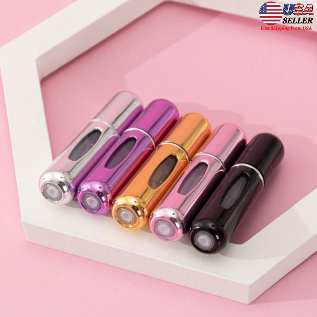 Travel Refillable Perfume Atomizer Bottle 5ml Leak-Proof Spray Pump
