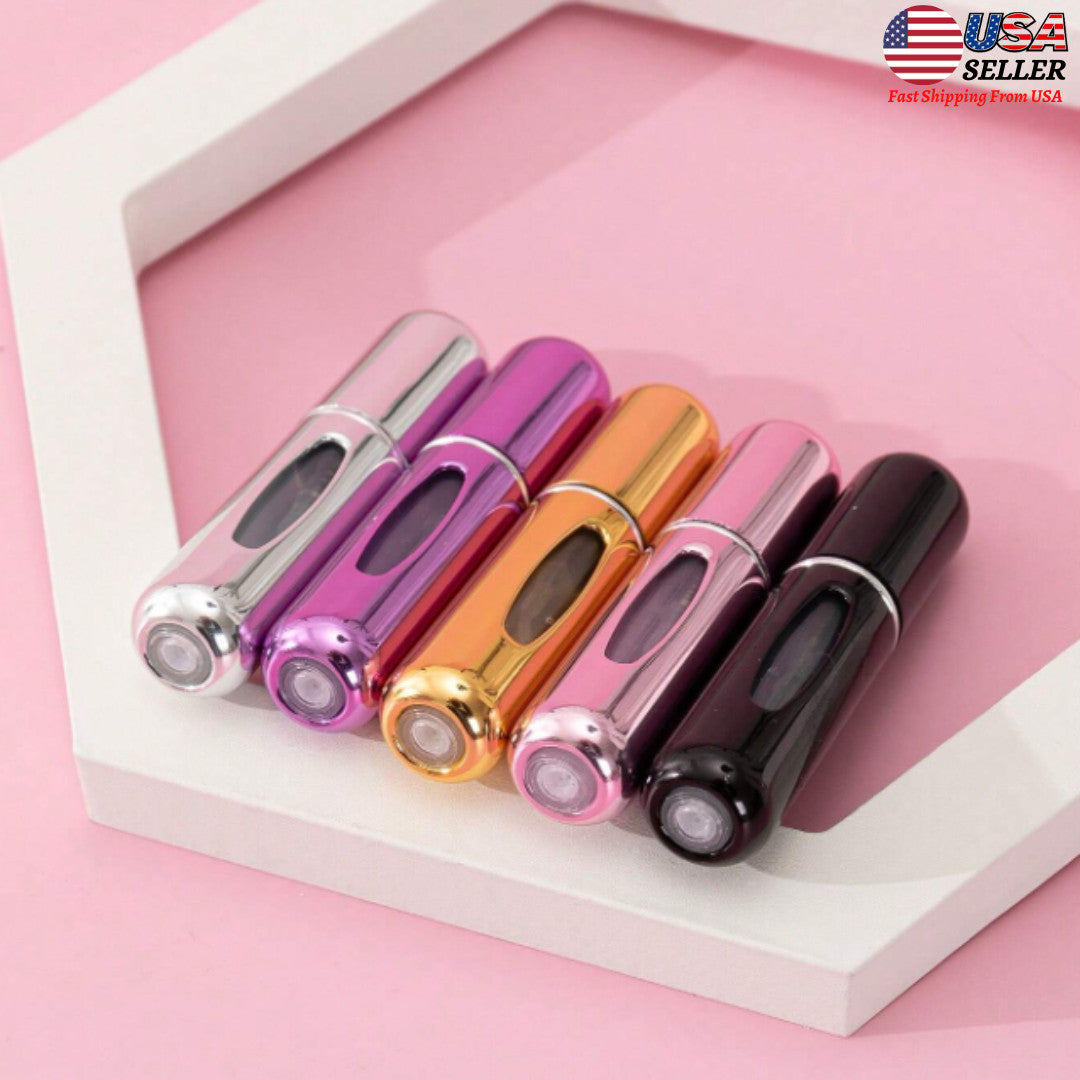 Travel Refillable Perfume Atomizer Bottle 5ml Leak-Proof Spray Pump