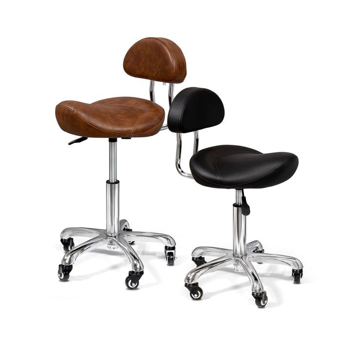 Adjustable Swivel Stool with Wheels for Salon Spa Tattoo Facial Massage