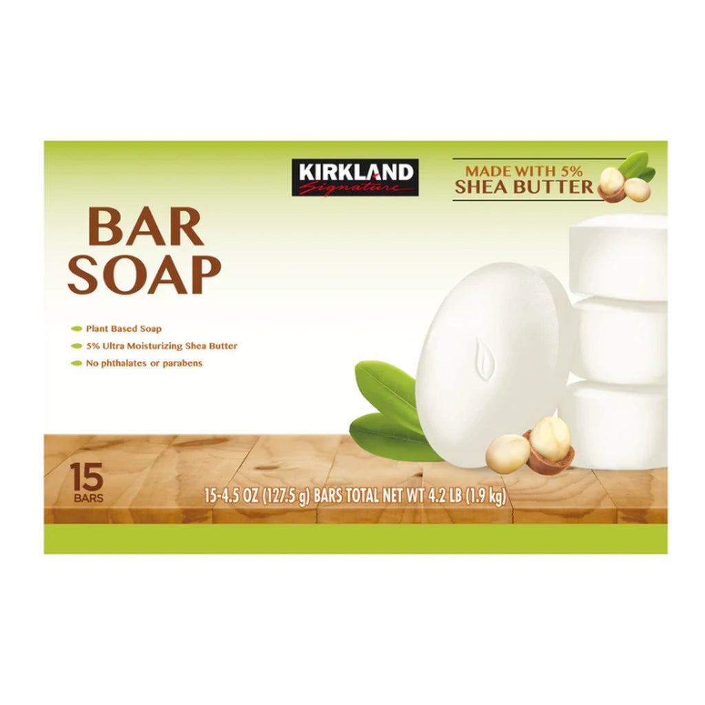 Shea Butter Bar Soap 15-Pack - Moisturizing Plant-Based Skin Care