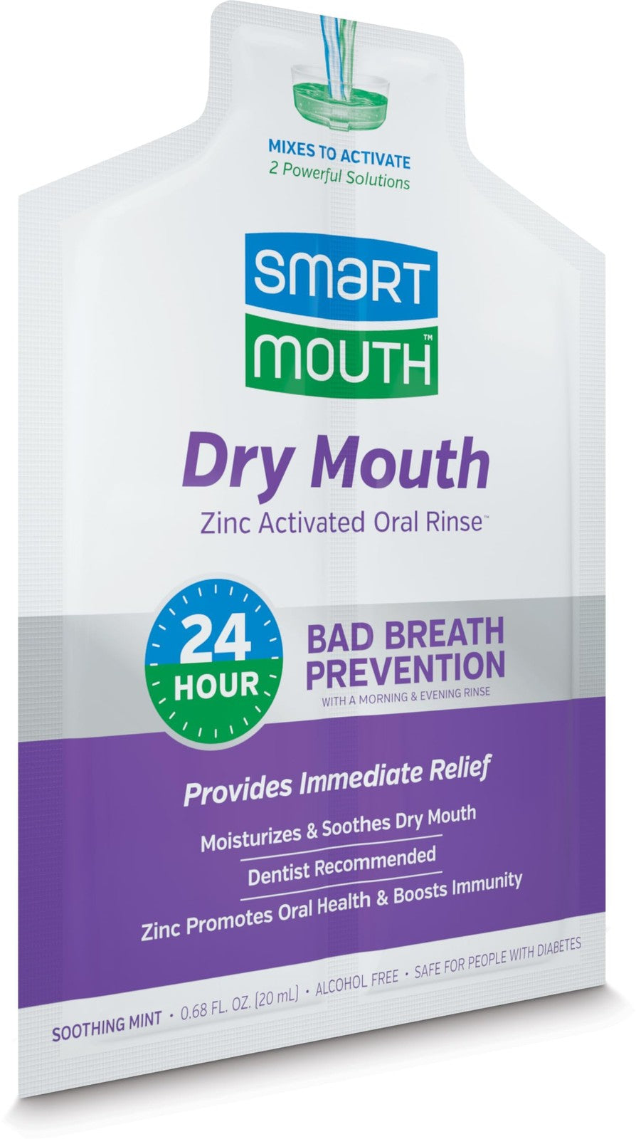 Travel Mouthwash Pack for Dry Mouth Relief - Moisturizing Oral Care