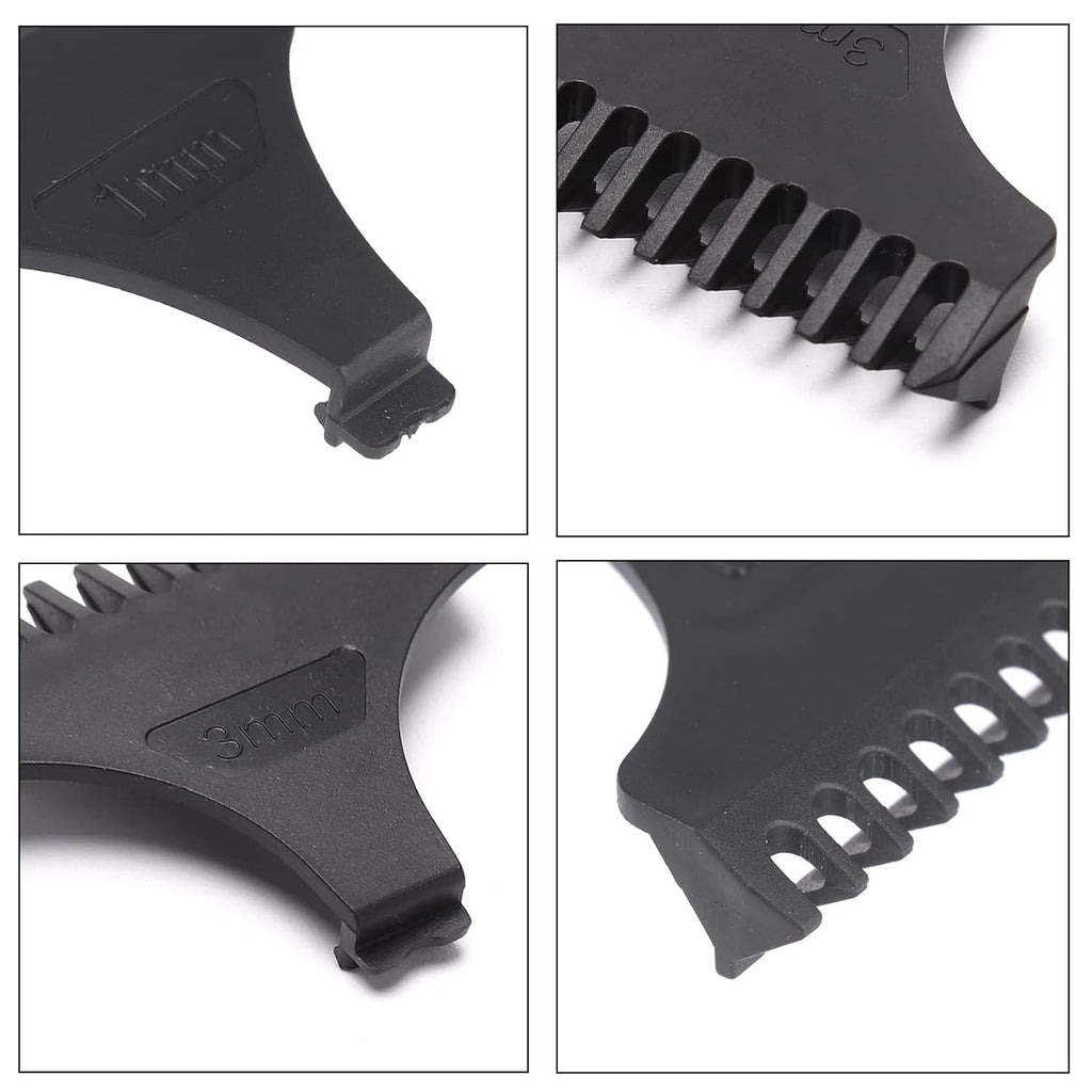 8 Pack Hair Clipper Guide Comb Set with 1mm, 2mm, 3mm Lengths and Protection Guard