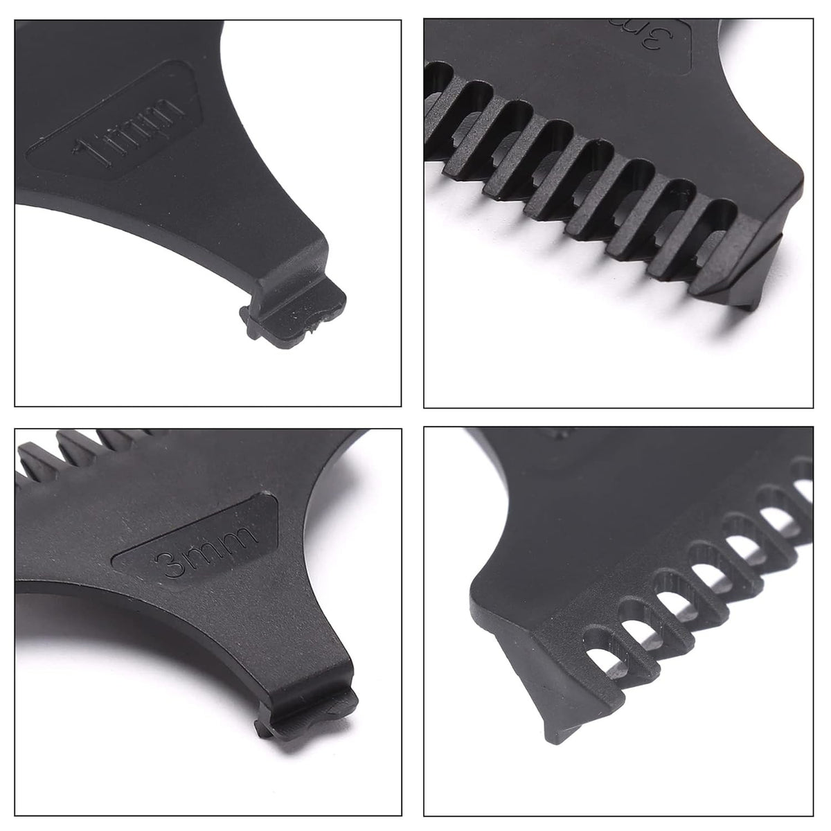 8 Pack Hair Clipper Guide Comb Set with 1mm, 2mm, 3mm Lengths and Protection Guard