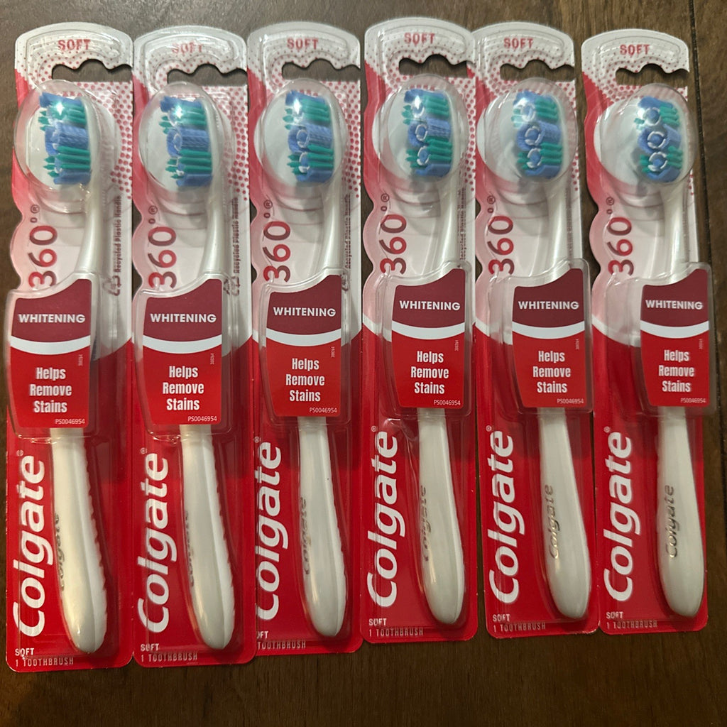 Lot of 6 Soft Whitening Toothbrushes - Advanced Oral Care